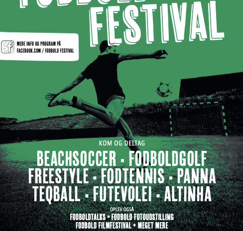 fodboldfestival X plakat